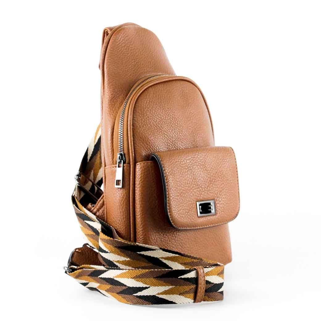 Mochila Ecocuero Poroco 549 Mujer Cafe Mailea-1