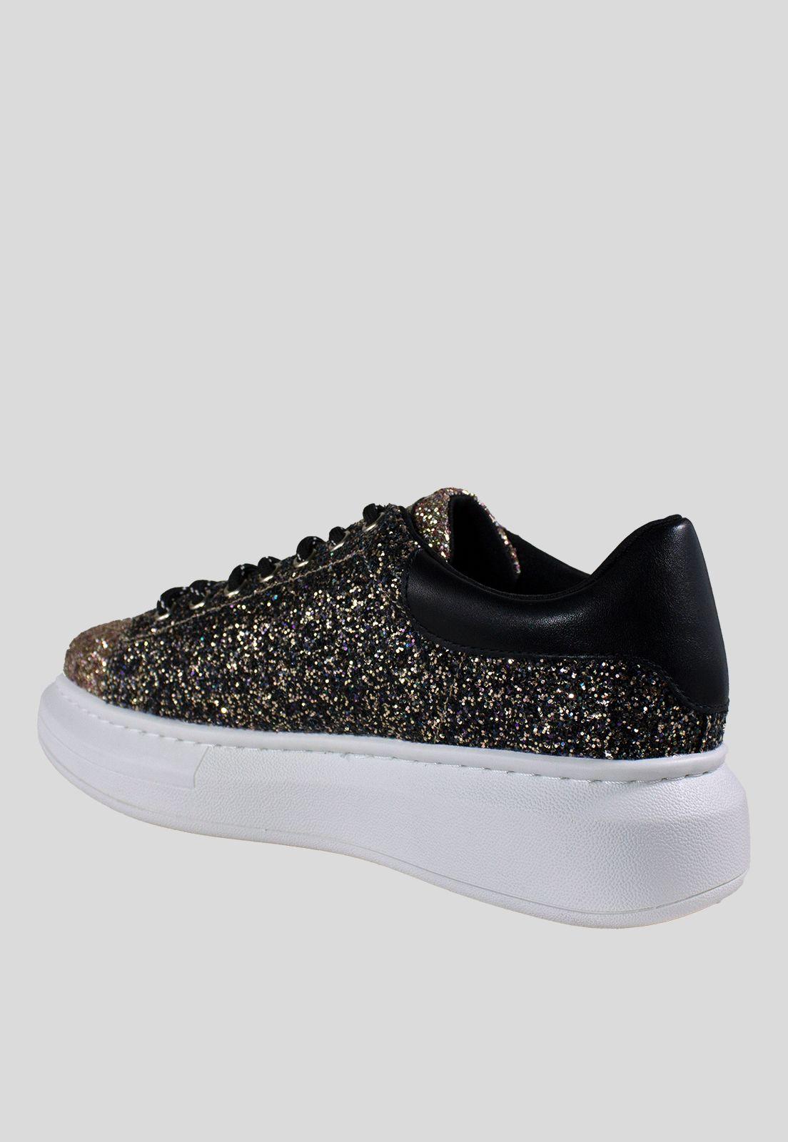 Zapatilla 2 Colores Puntos Negro-2