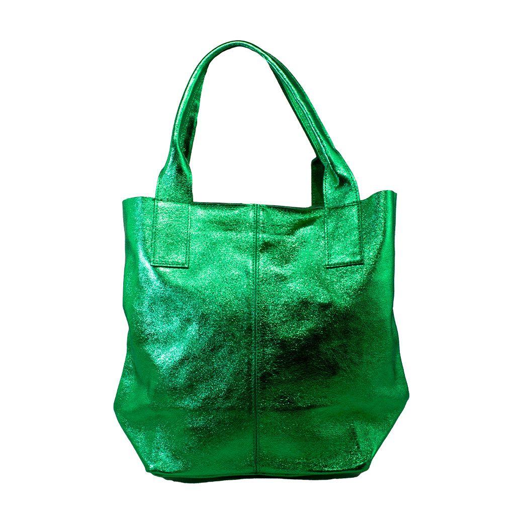 Cartera cuero saca brillo Verde-0