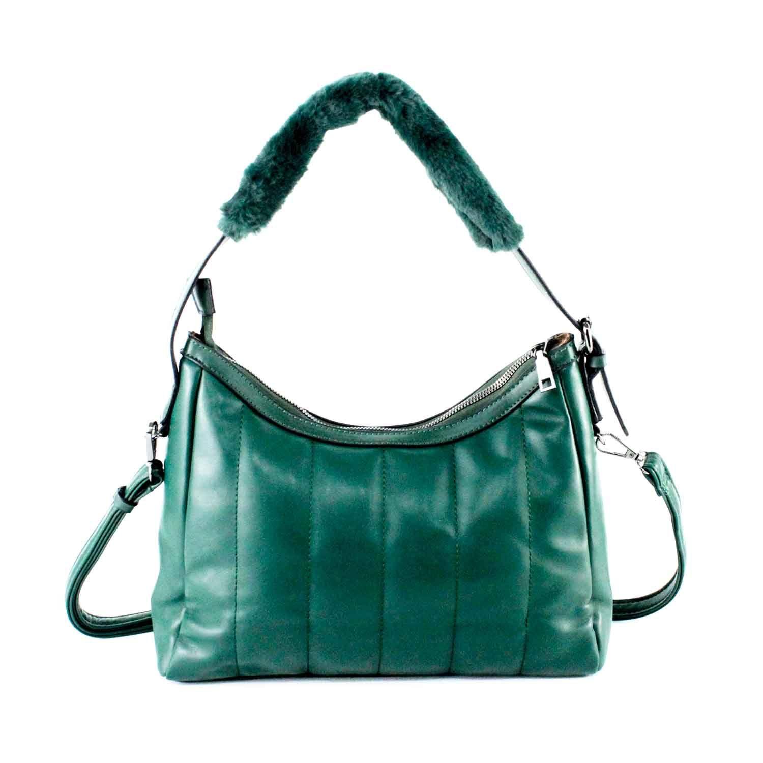 Cartera Ecocuero Cierre 460 Mujer Verde Mailea-3