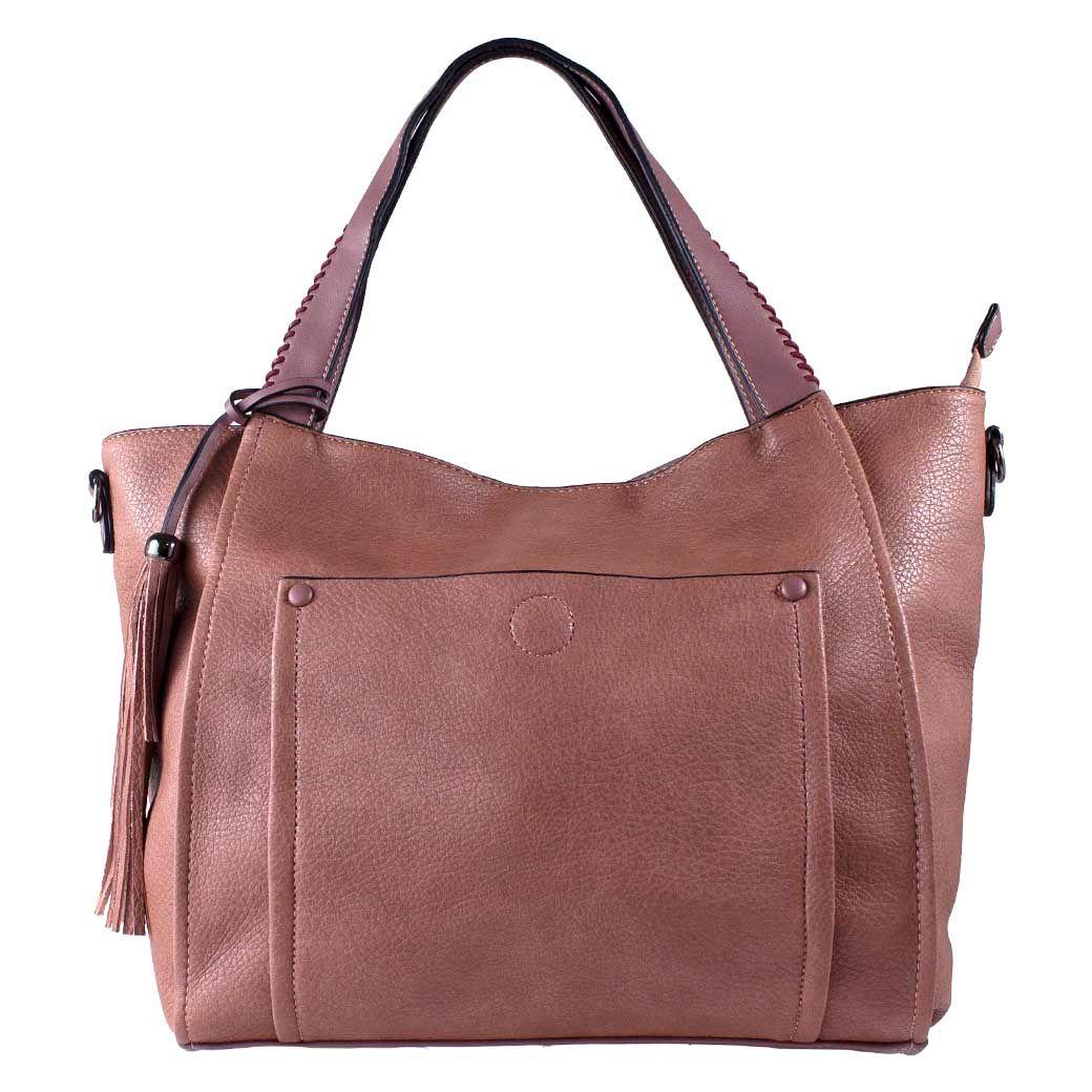 Cartera Bolsillo Boton Rosado-0