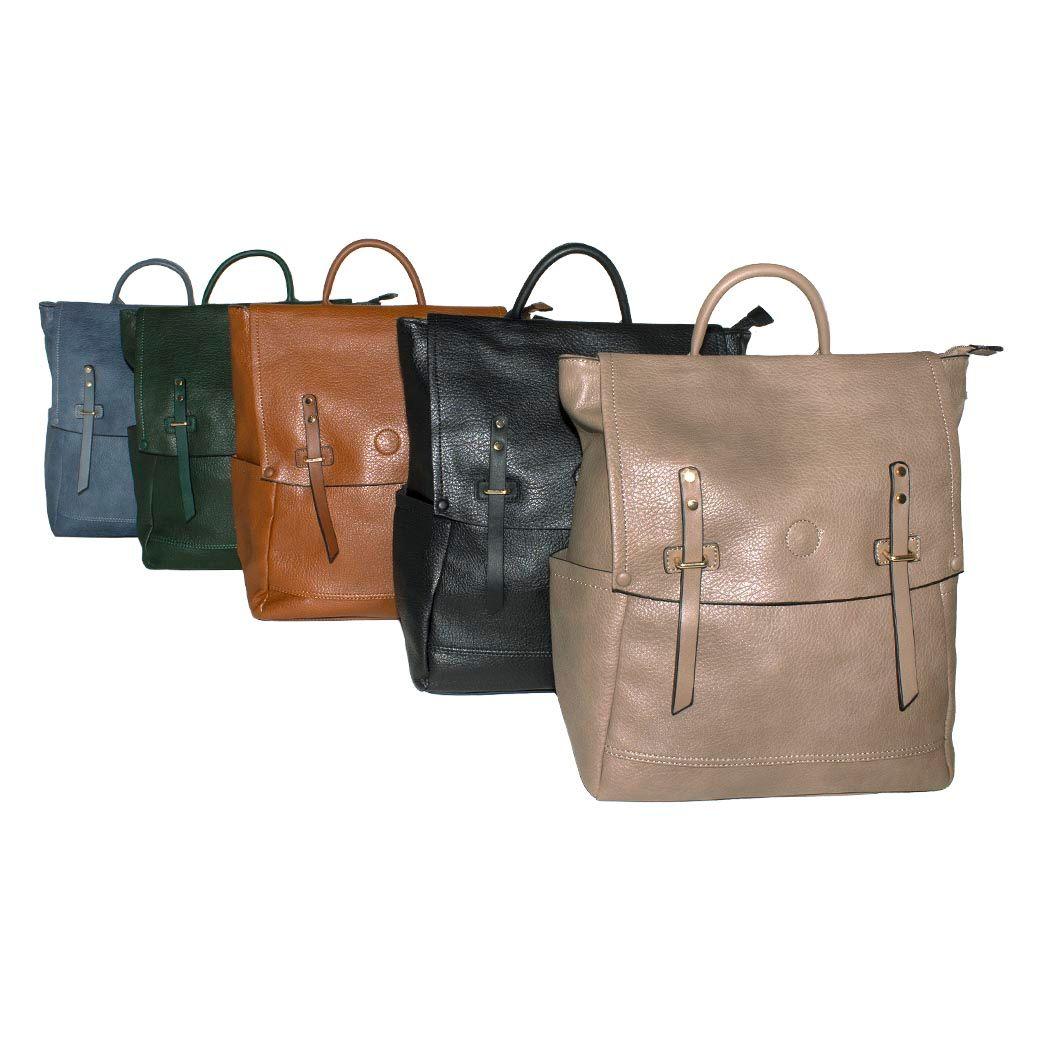 Mochila Grande 2 Pasadores Verde-5