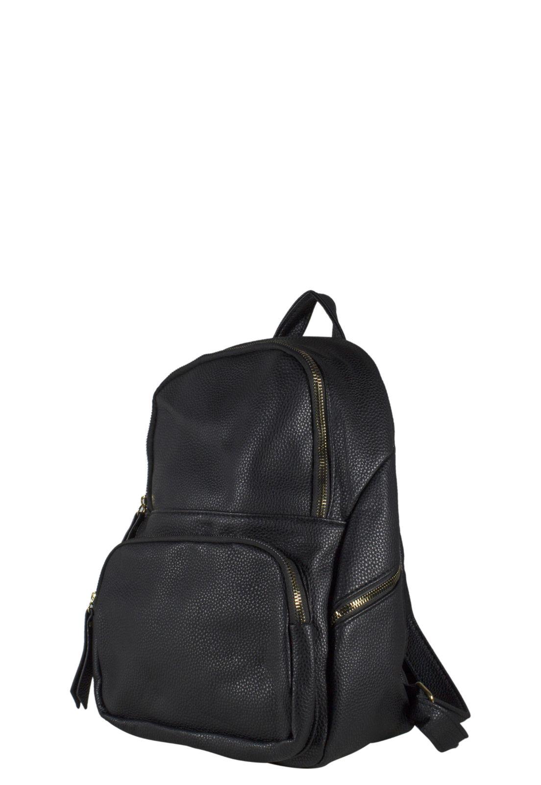 Mochila Bolsillo Rectangular Negro-6