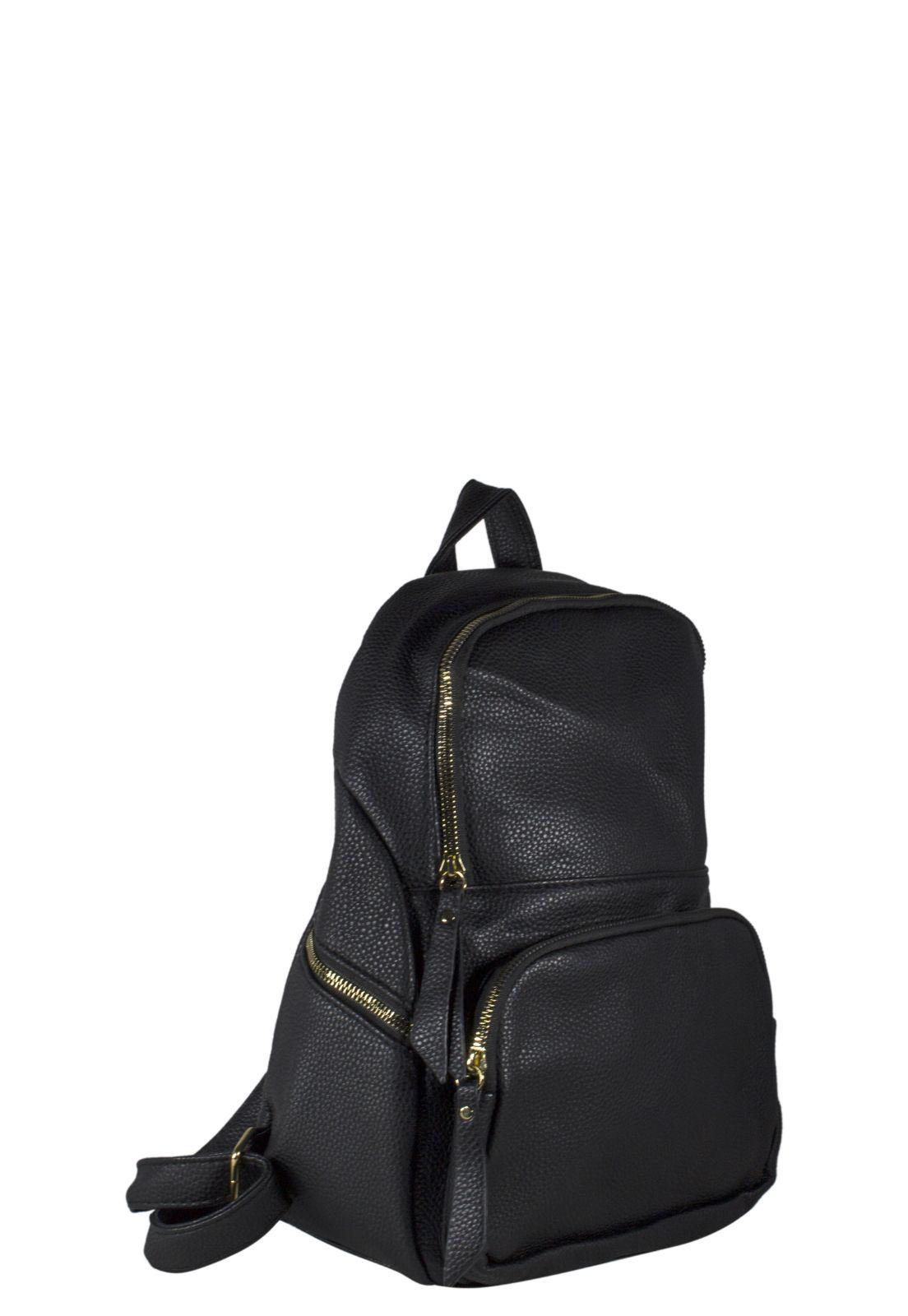 Mochila Bolsillo Rectangular Negro-7