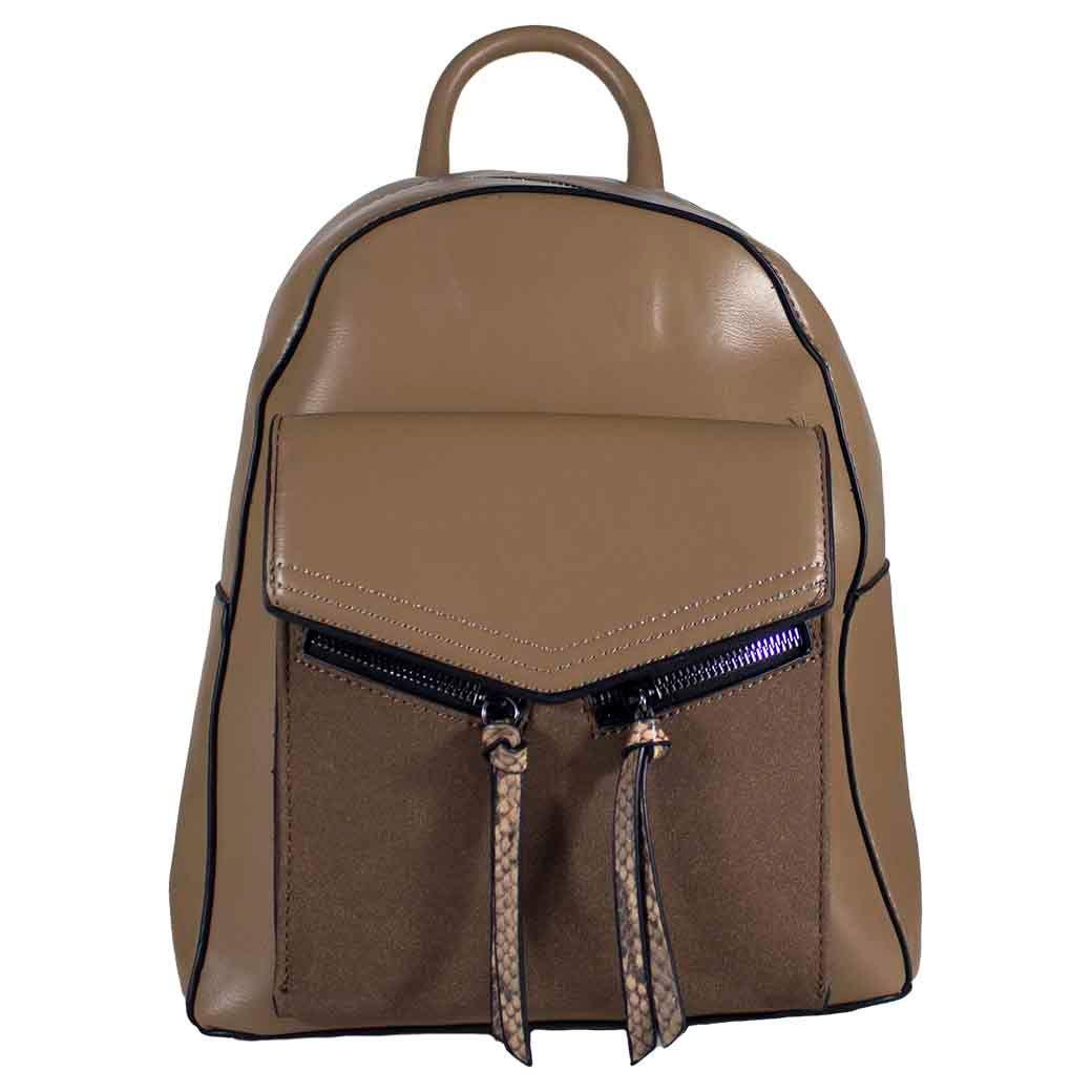 Mochila Rigida 2 Cierres Khaki-0