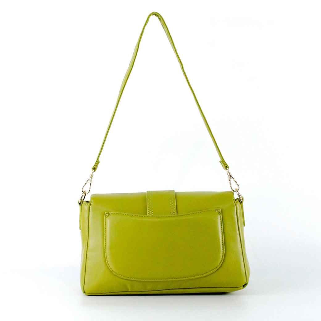 Cartera Ecocuero Lisa 639 Mujer Verde Manzana Mailea-2