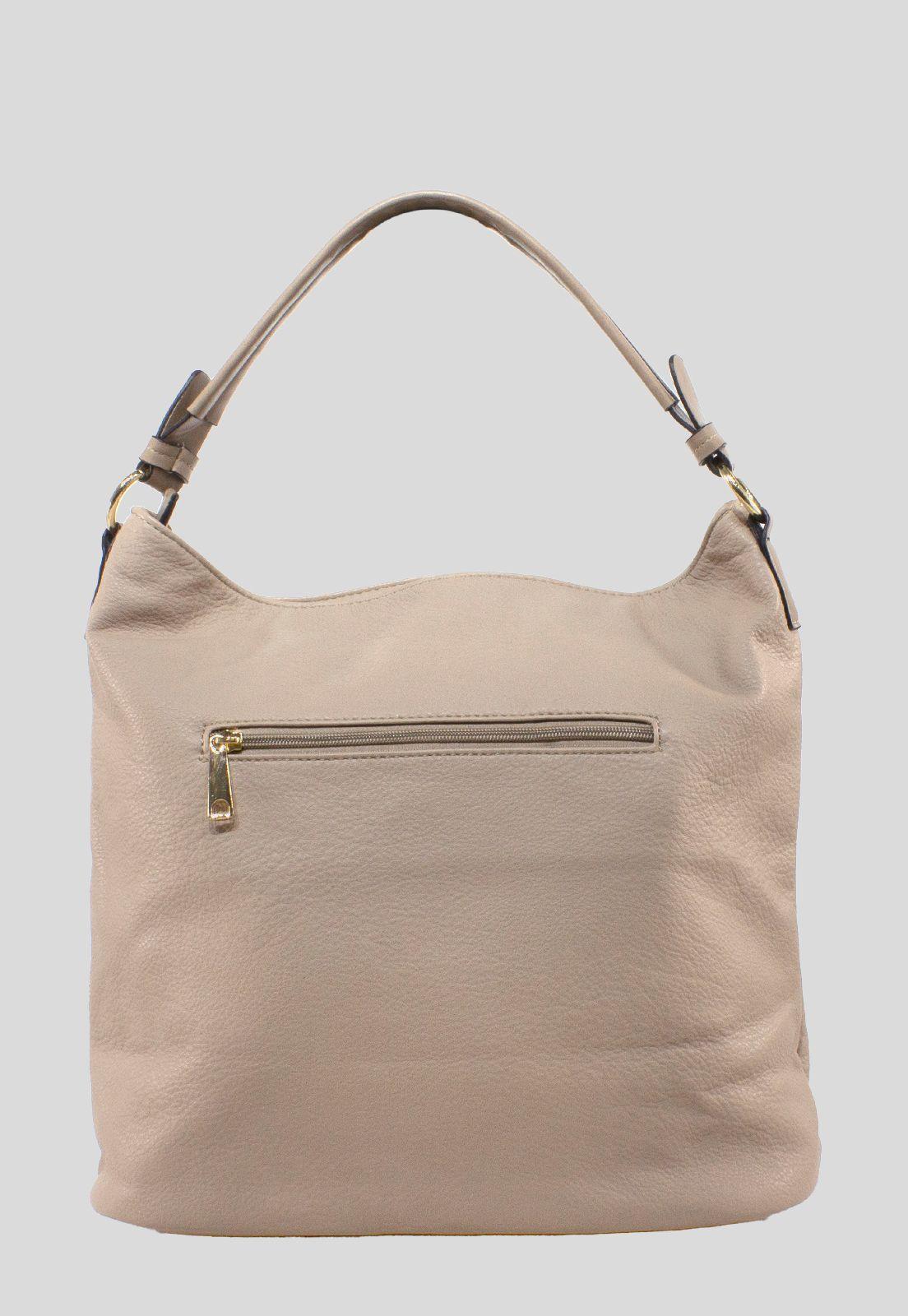 Cartera Clasica Cierre/Horizontal Taupe-2