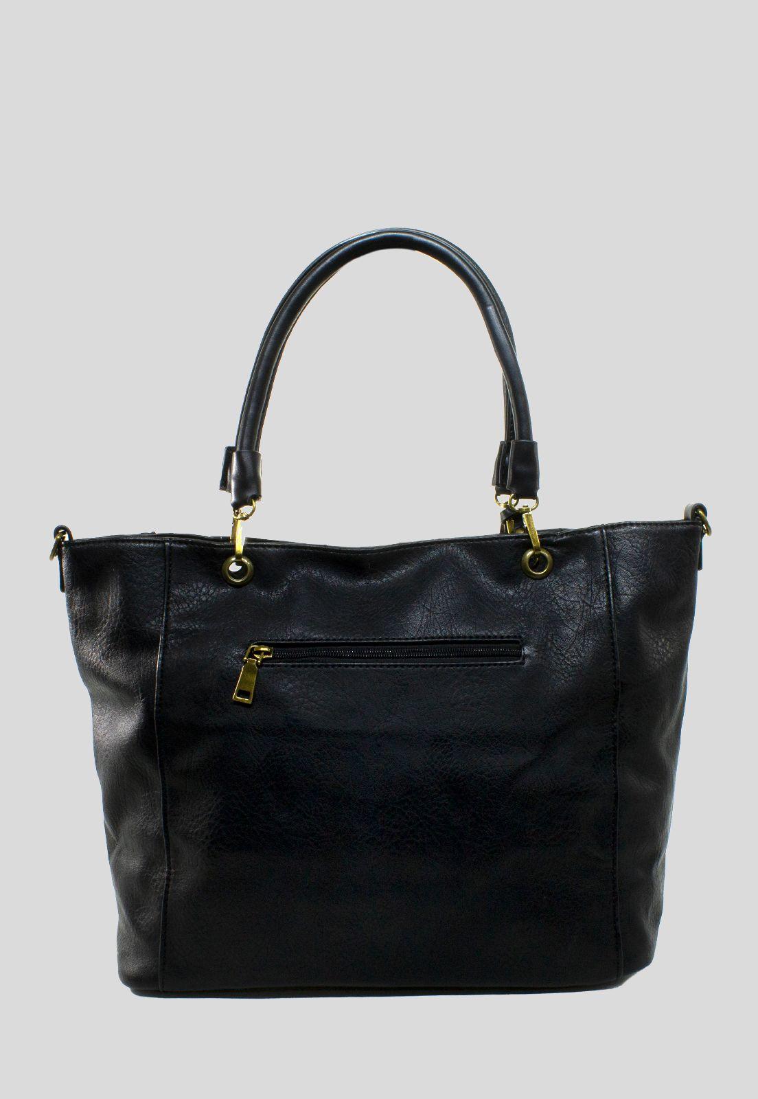 Cartera Grande 2 Cierres Negro-2
