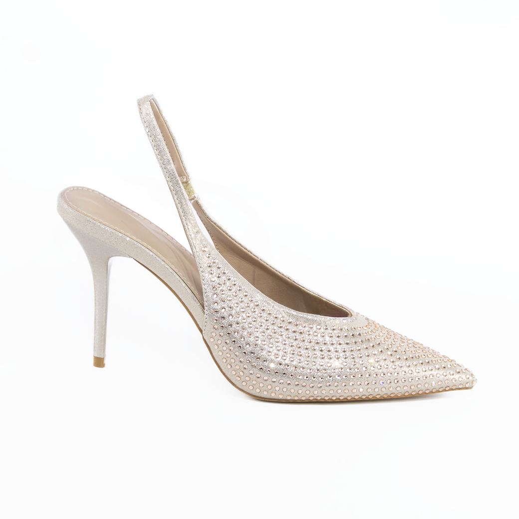 Stiletto abierto full strass Oro-0