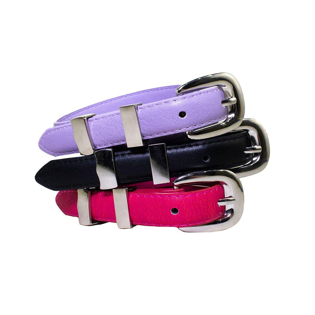 Cinturón delgado hebilla Bimaterial Lila-2