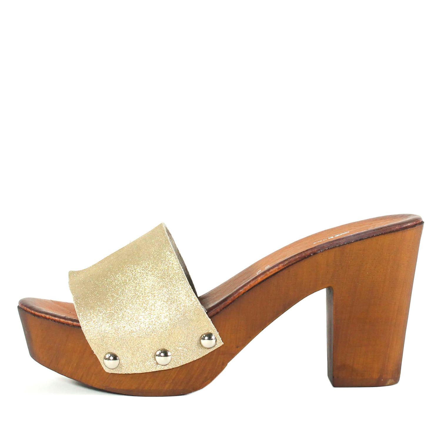 Zueco Taco Faja Metalizado Oro-0