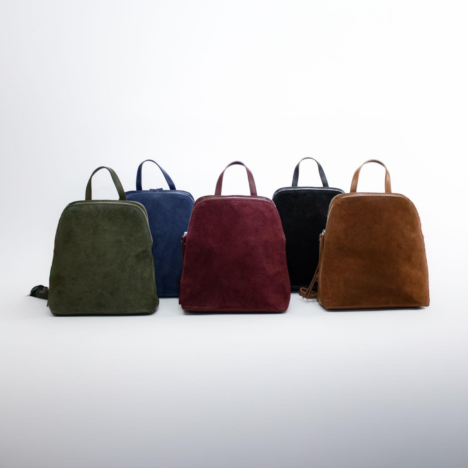 Mochila de cuero con detalles reno Burdeo-3