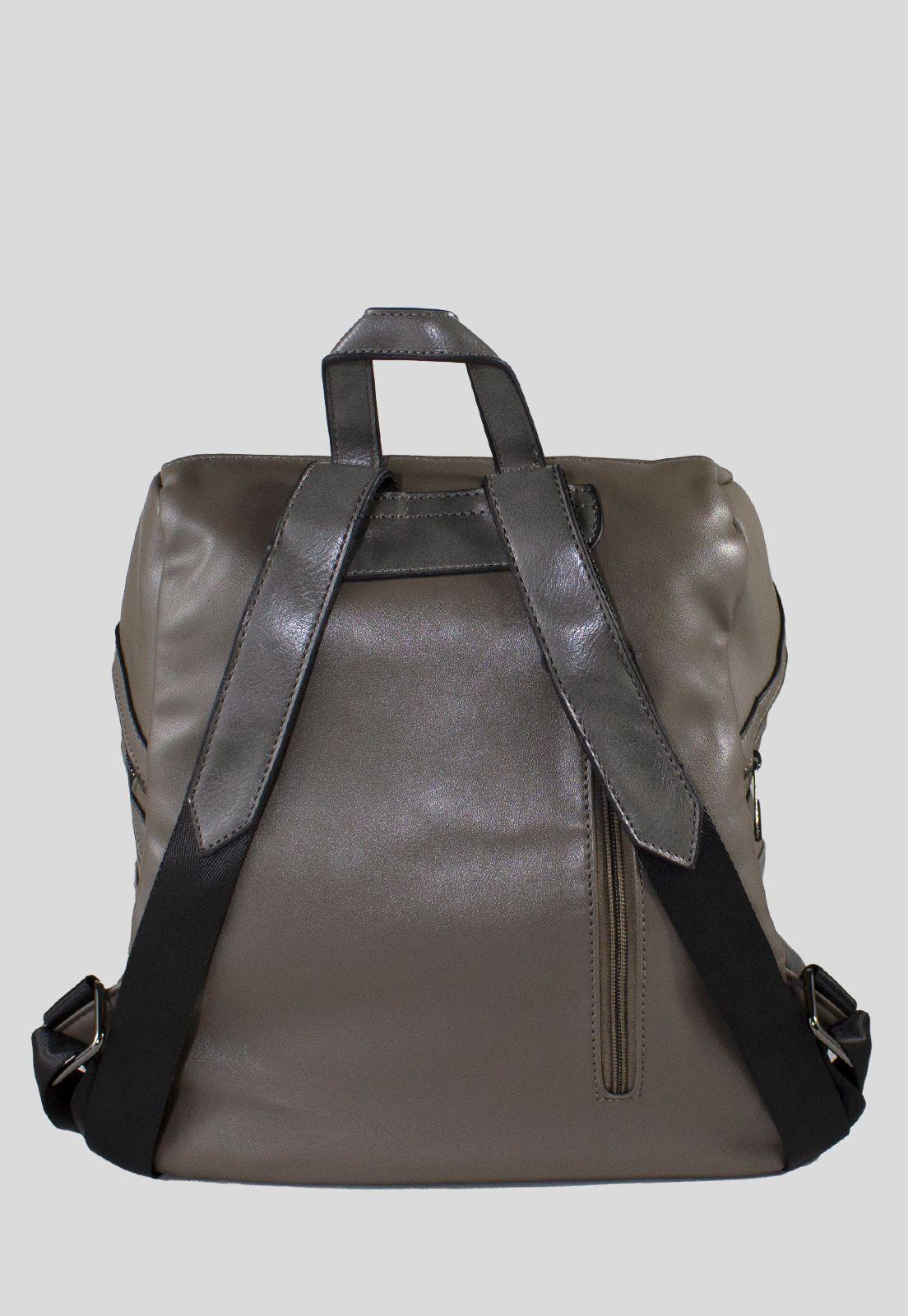 Mochila Bolsillo Alargado Gris-2