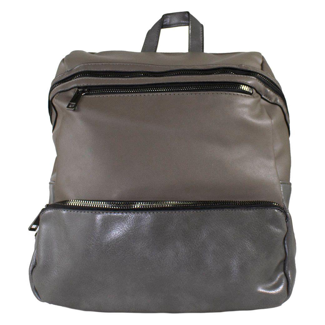 Mochila Bolsillo Alargado Gris-0