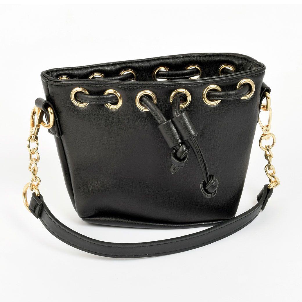 Mini Cartera Saco Negro-0