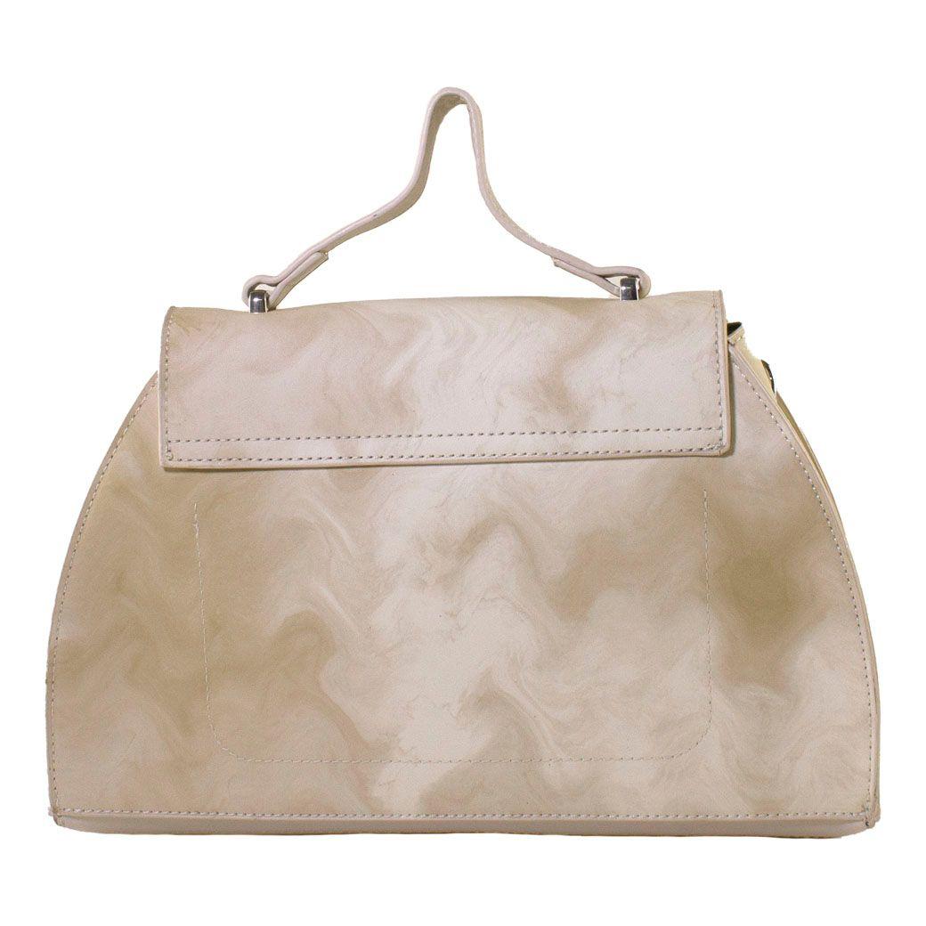 Cartera Rigida Ponseada Beige-2