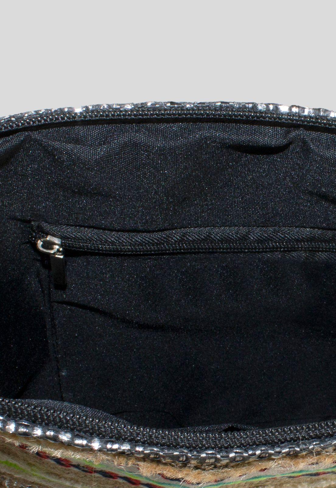 Bandolera Arpillera Negro-3