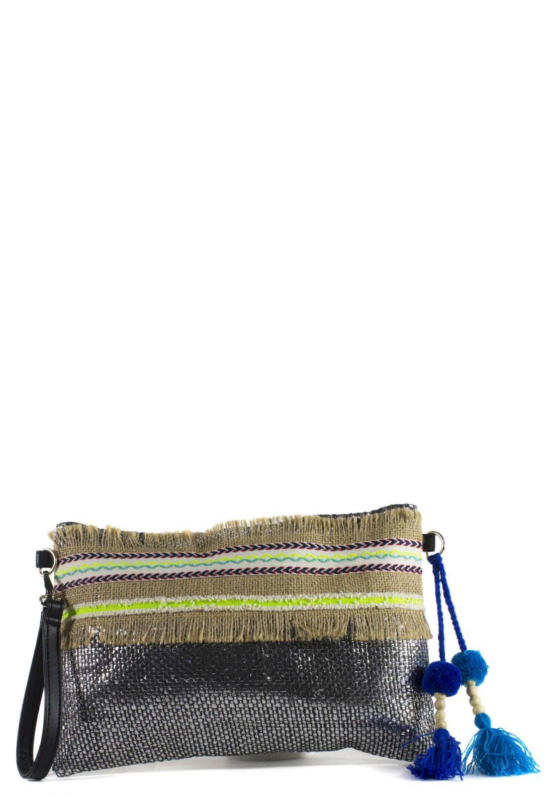 Bandolera Arpillera Negro-4