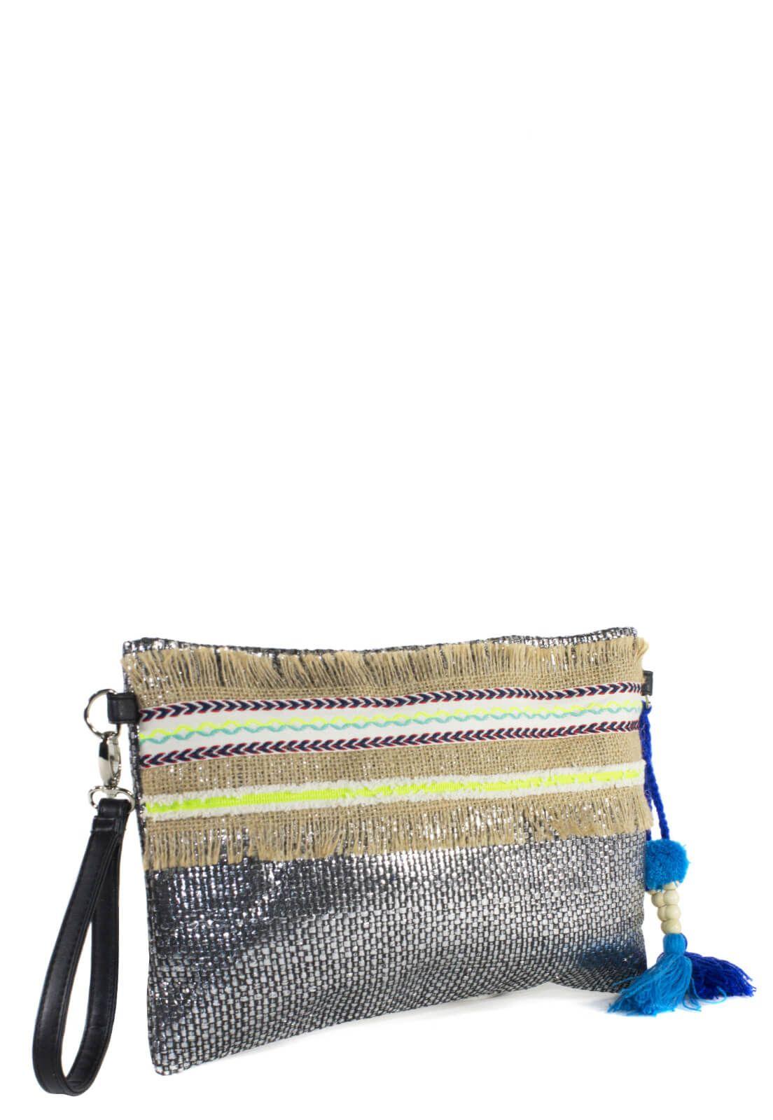 Bandolera Arpillera Negro-5