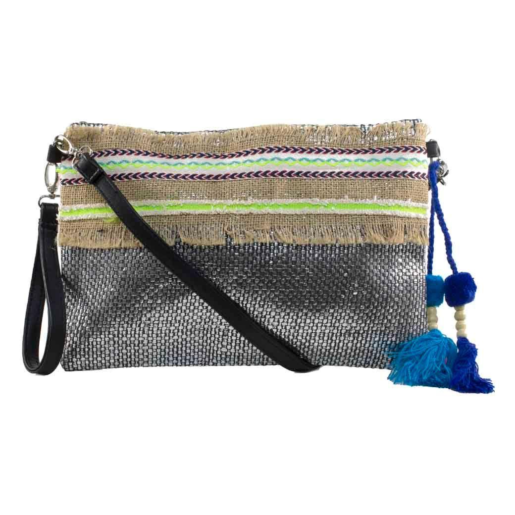 Bandolera Arpillera Negro-0