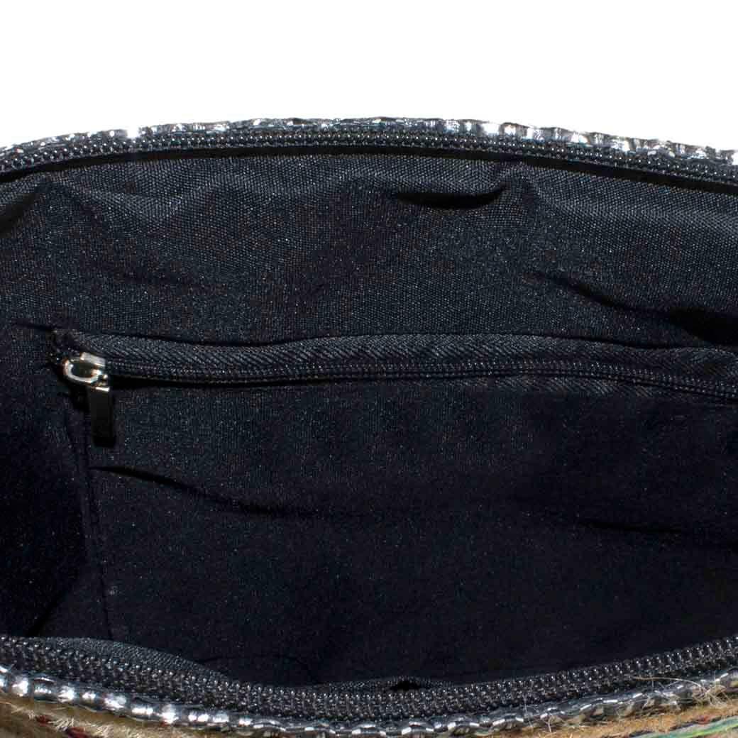 Bandolera Arpillera Negro-3