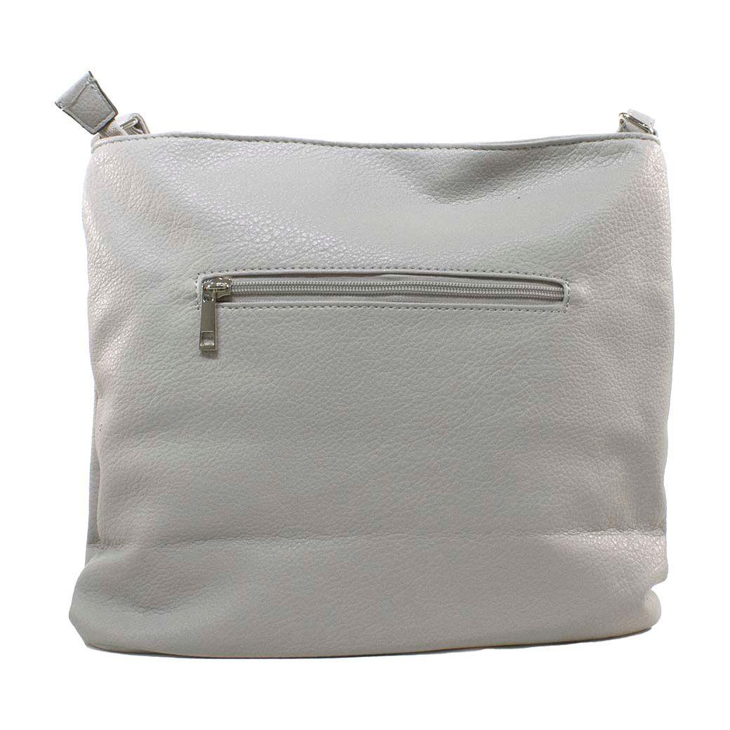 Bandolera Saca C/Cierre Gris-2