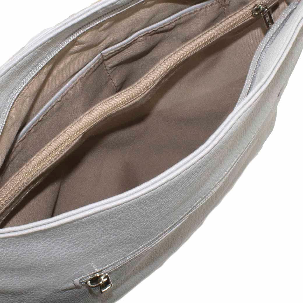 Bandolera Saca C/Cierre Gris-3