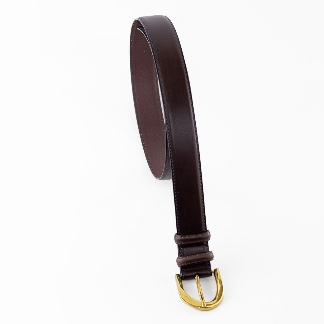 Cinturón Cuero Clásico Pasador Metal Mujer Moro Mailea-3