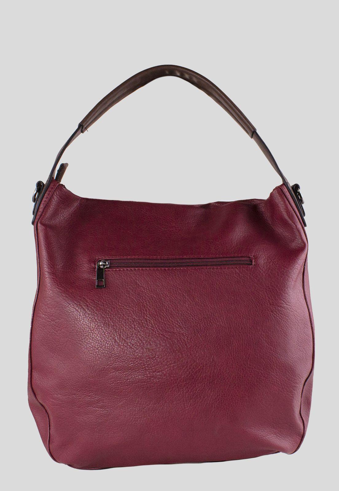 Cartera Bote 3 Materiales Burdeo-2