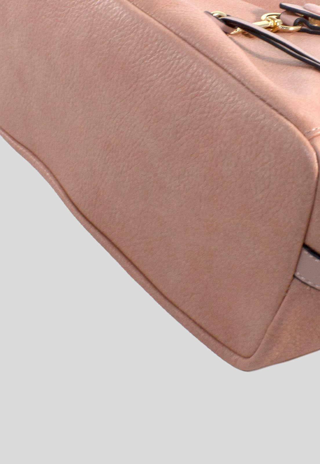 Cartera Con Mosqueton Rosado-4