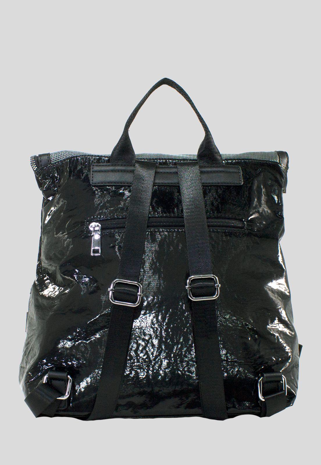 Mochila Franjas Negras Negro-2