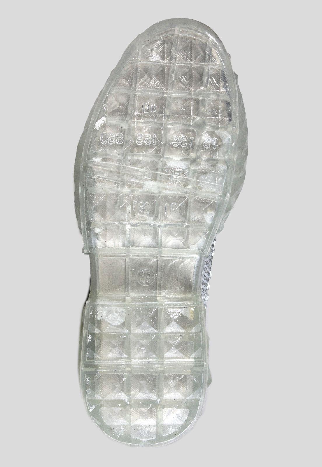 Zapatilla Strass Tachas Plata-3