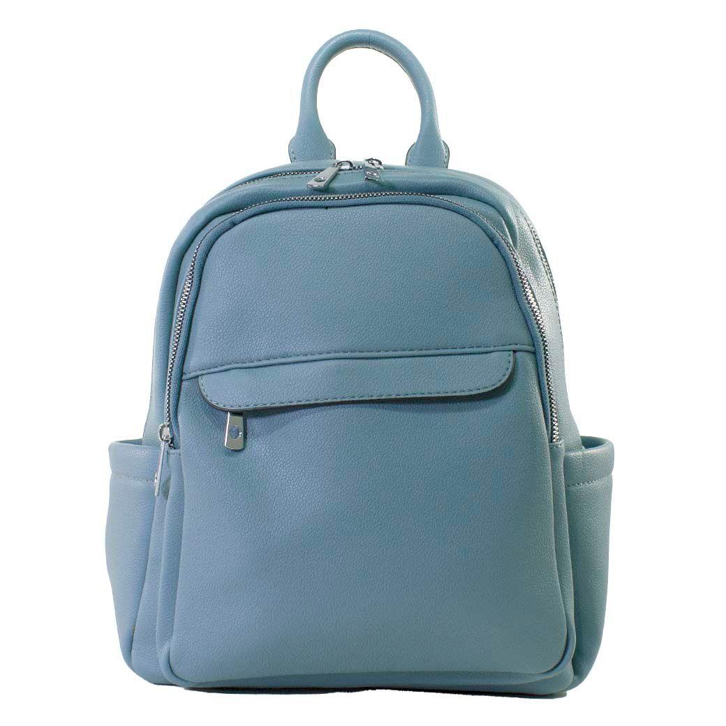 Mochila C/ Chapeta Frontal Celeste-0