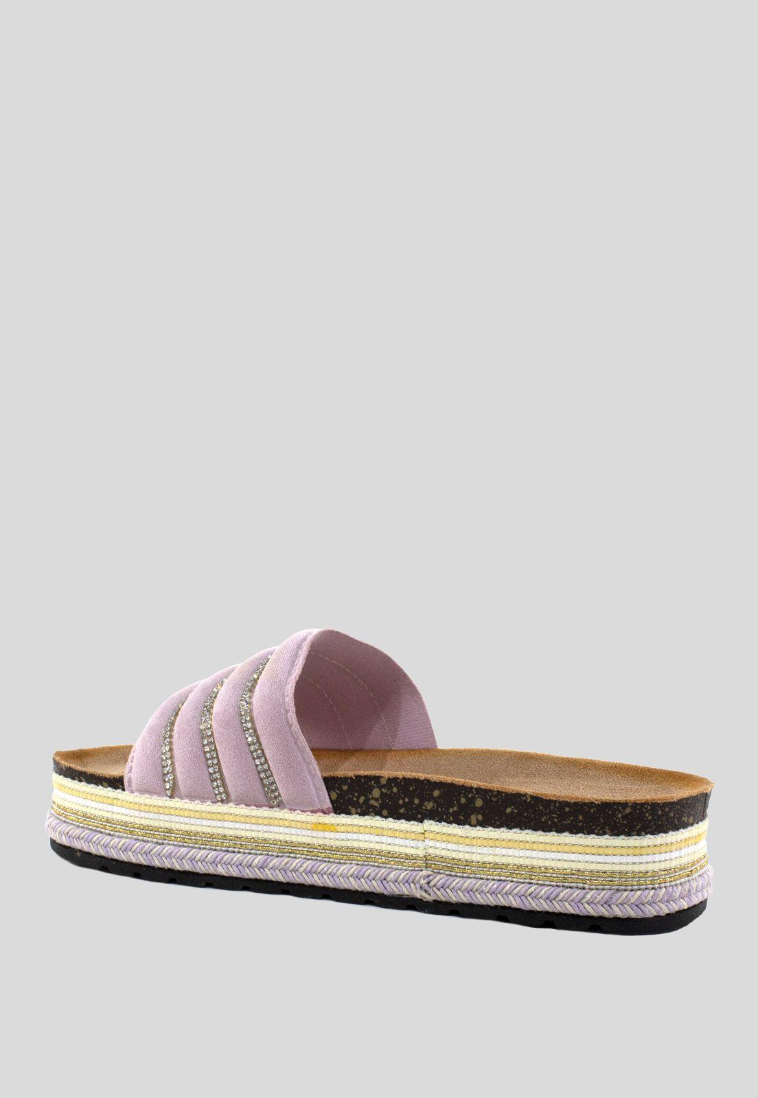 Sandalia Baja Acolchada Lila-2