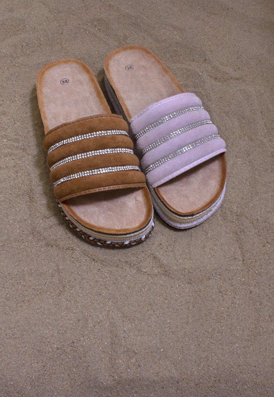 Sandalia Baja Acolchada Lila-4