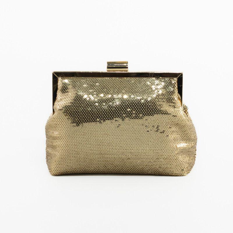 Cartera De Noche Con Broche Lentejuelas Mailea-2