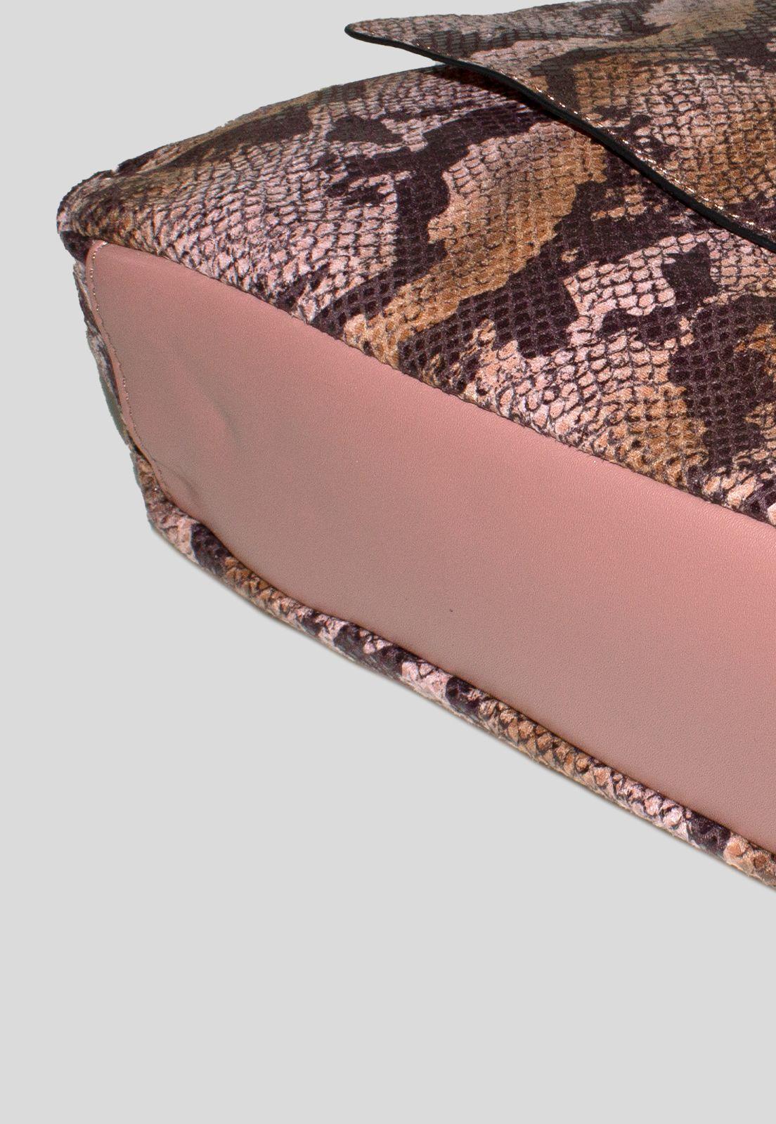 Bandolera Grande Full Piton Rosado-4