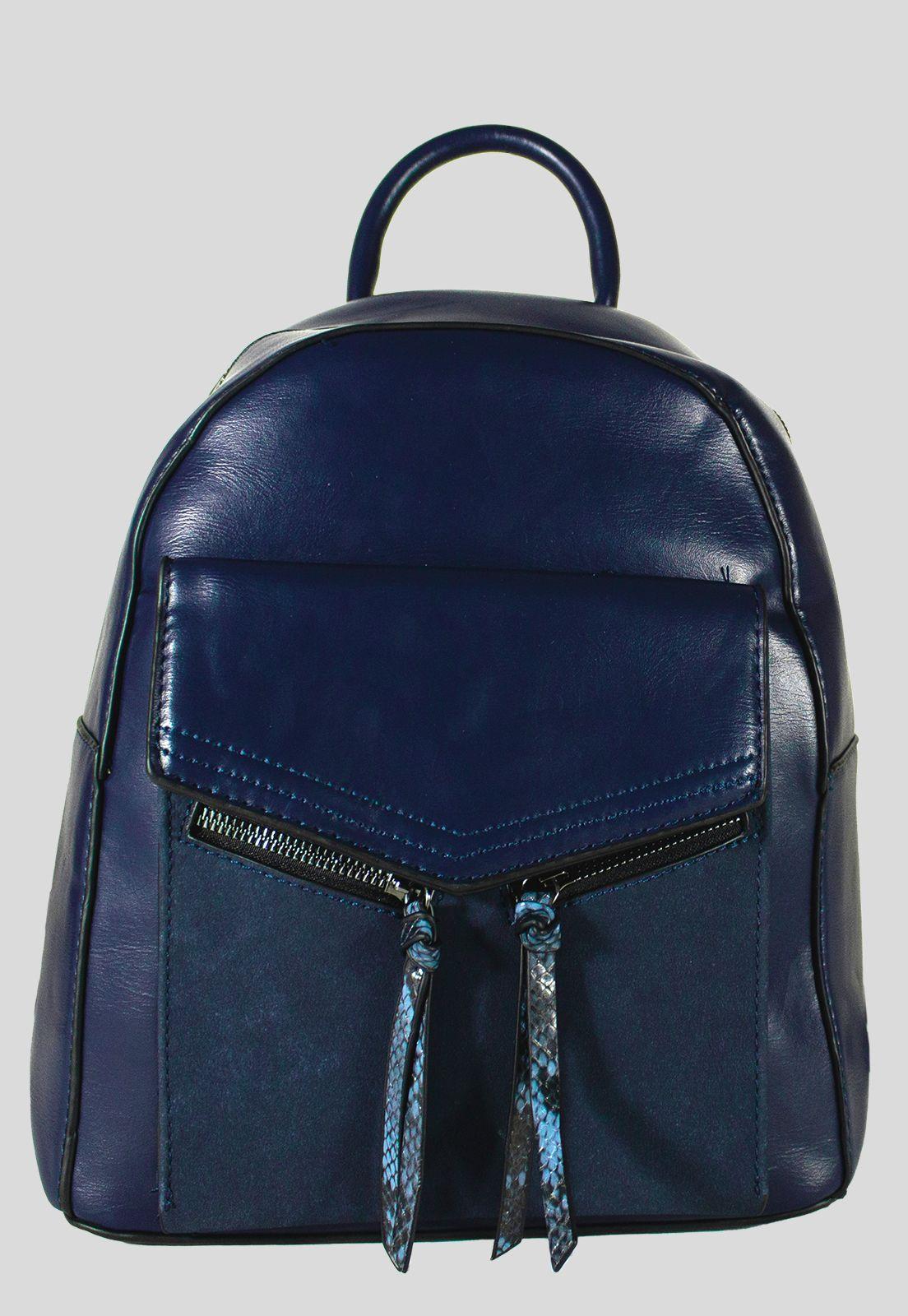 Mochila Rigida 2 Cierres Azul-0