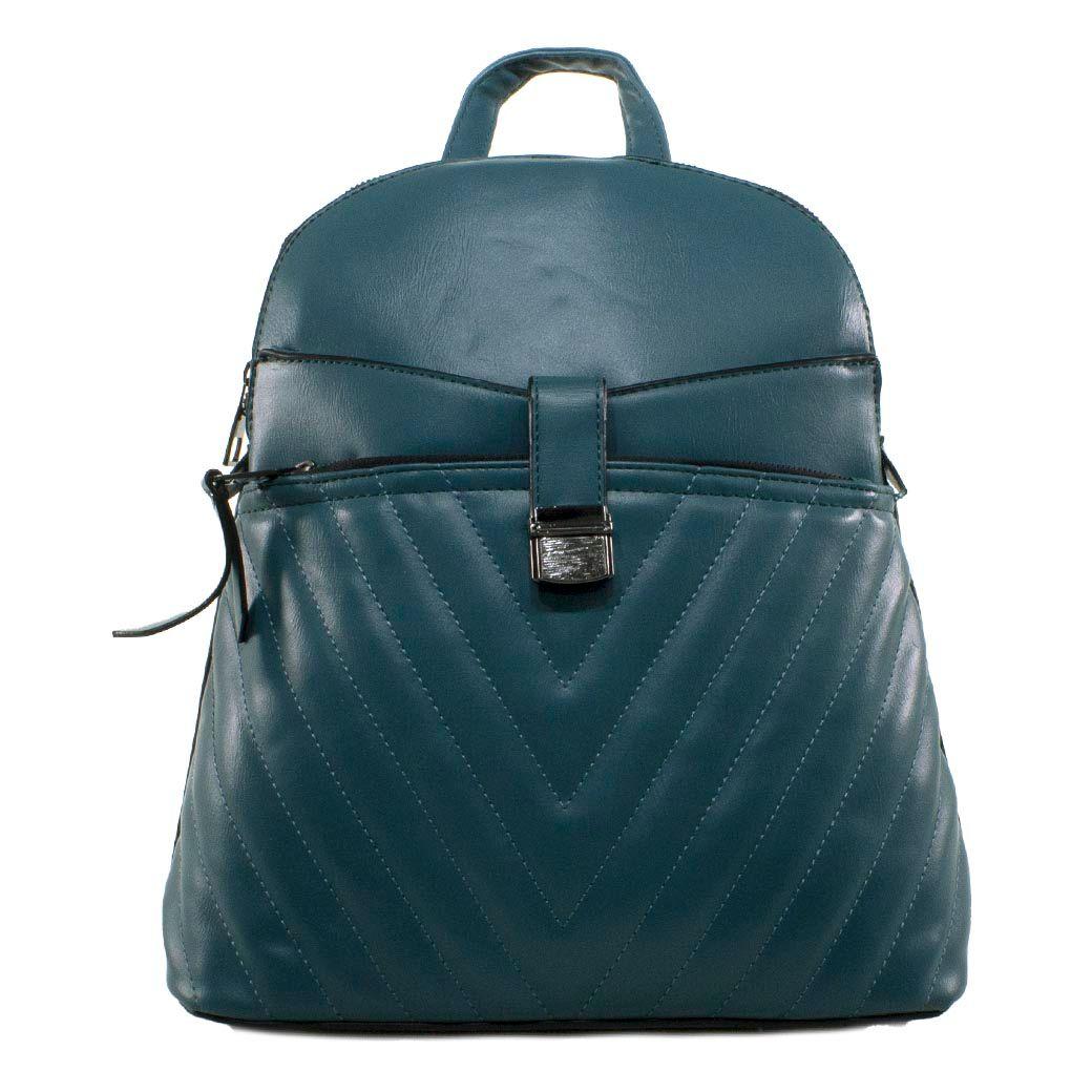 Mochila Bolsillo Acolchada Petroleo-0