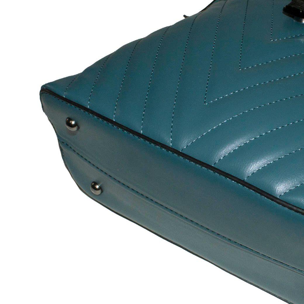 Mochila Bolsillo Acolchada Petroleo-4