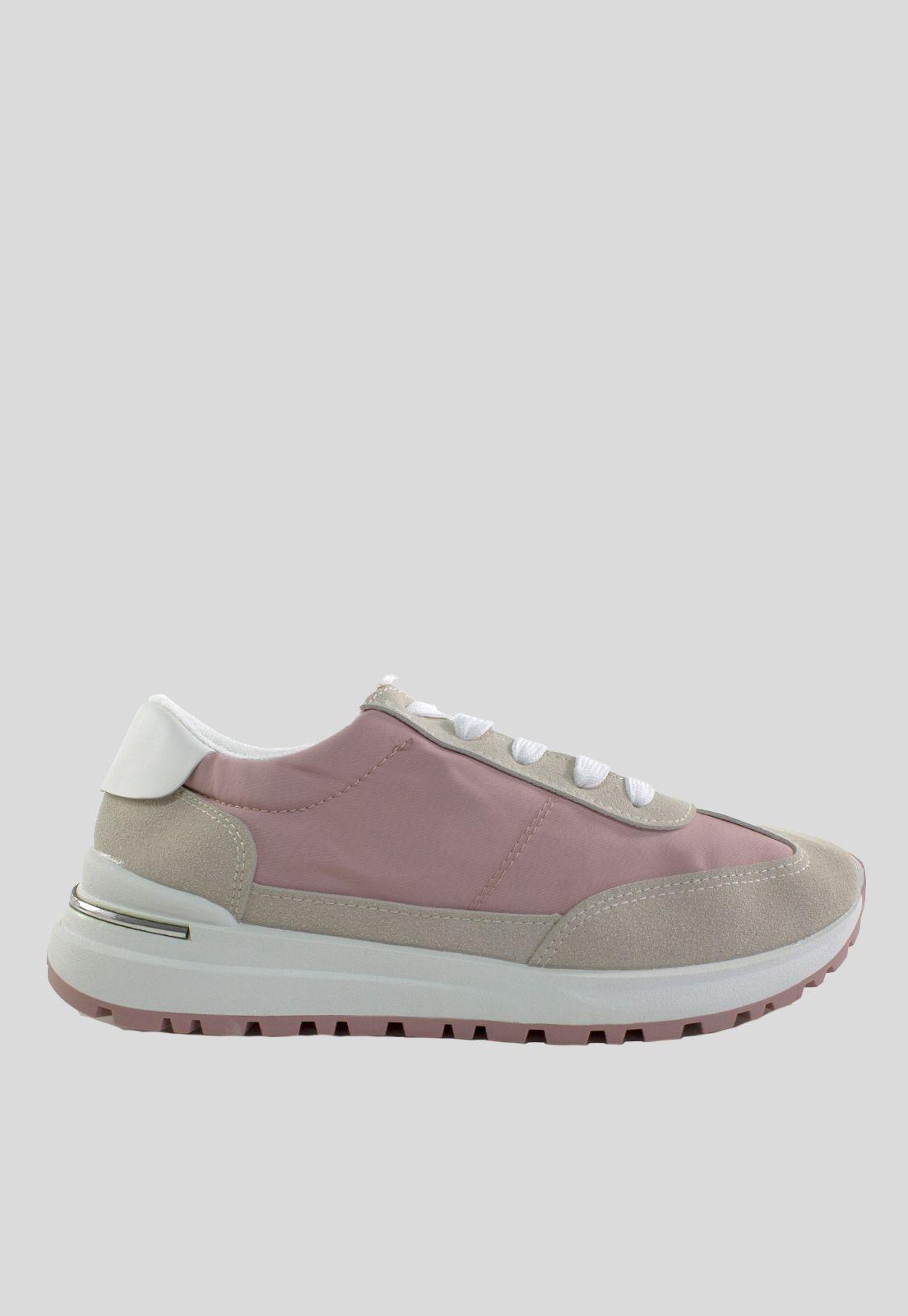 Zapatilla Tela Impermeable Rosado-1