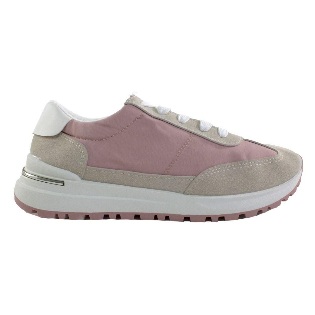 Zapatilla Tela Impermeable Rosado-1