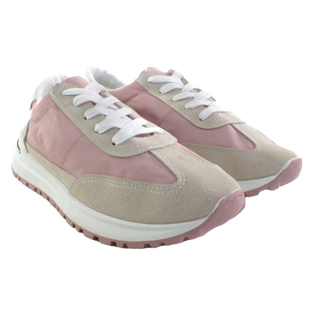 Zapatilla Tela Impermeable Rosado-3
