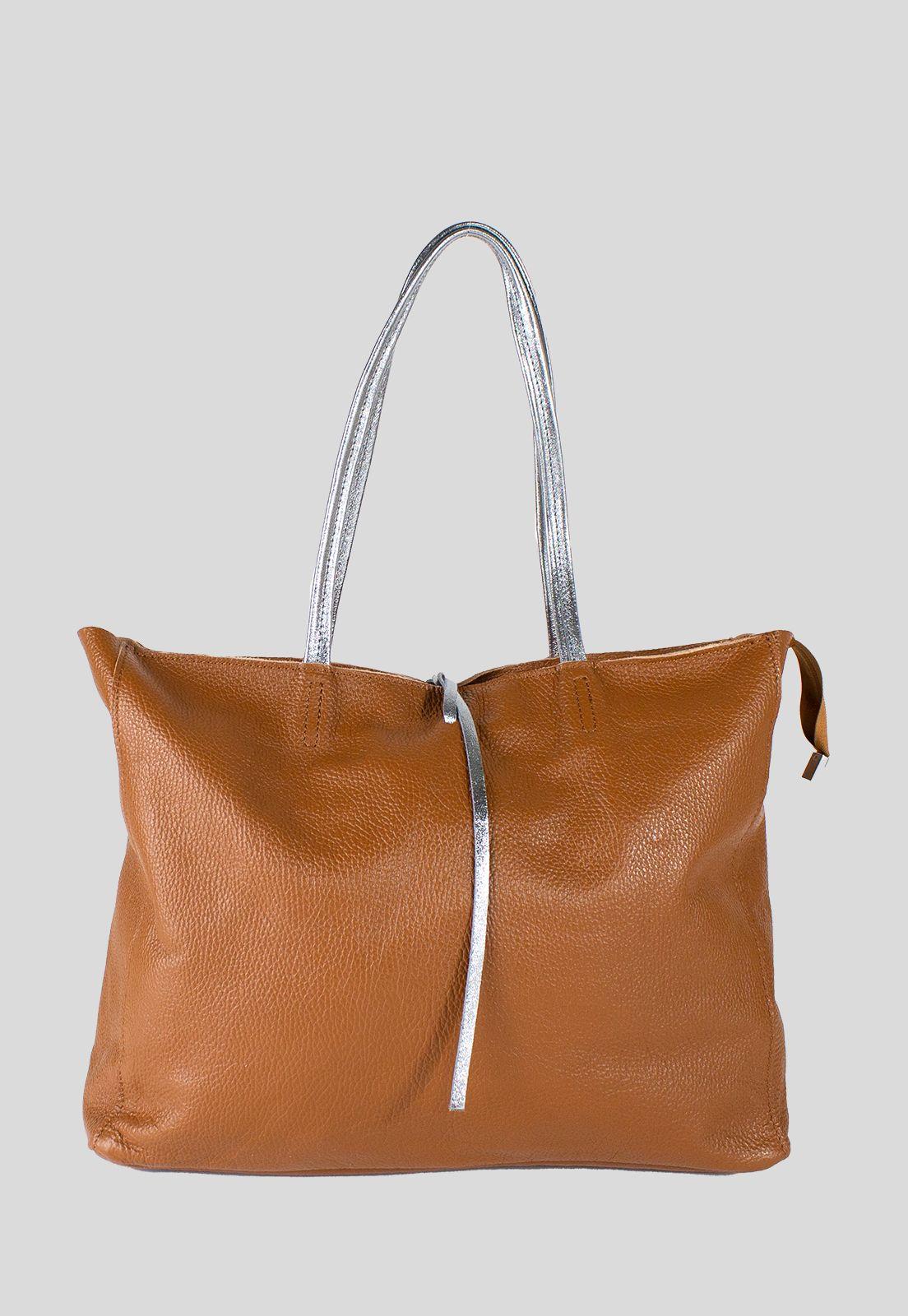 Cartera Cuero Amarra Tostado-0