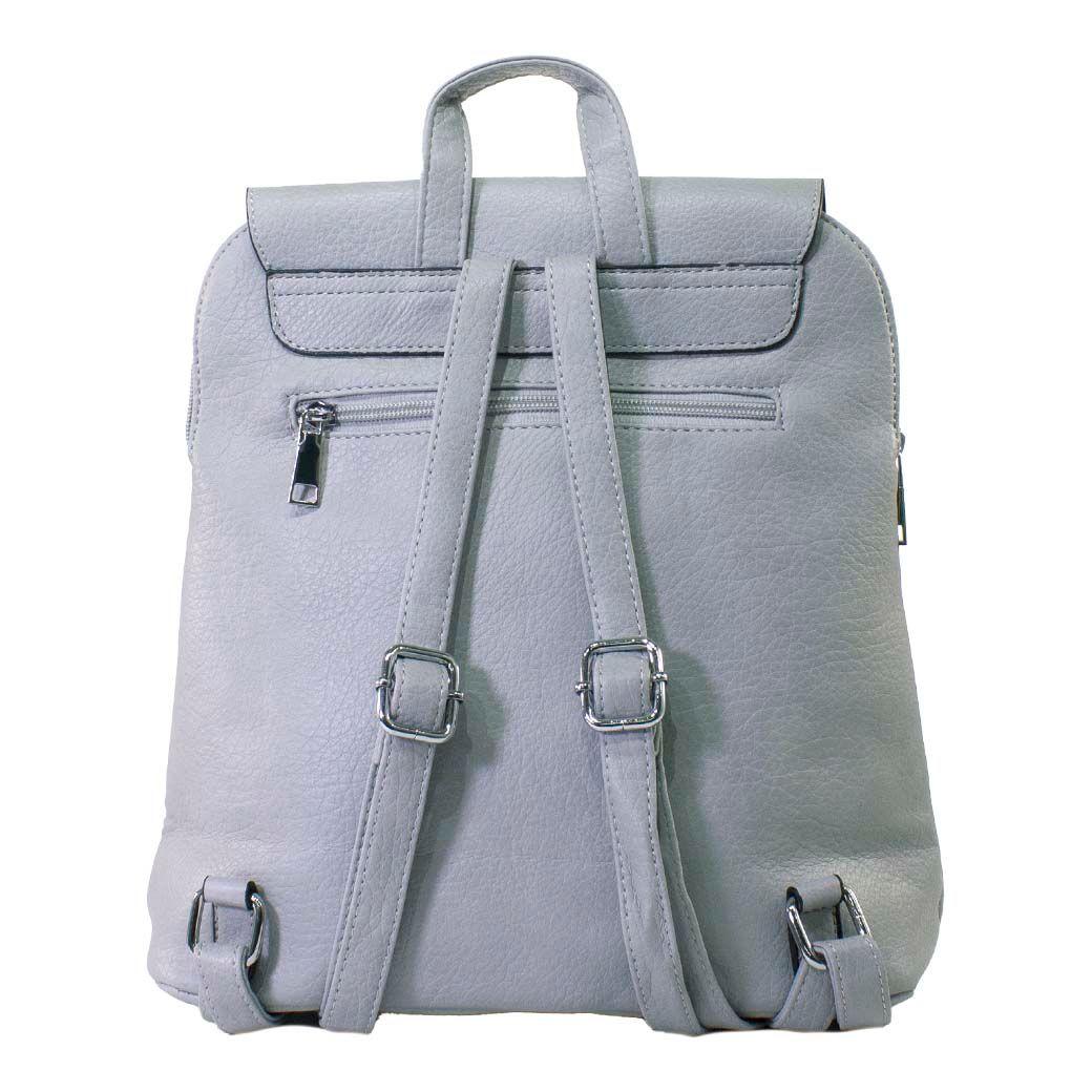 Mochila Con Iman Frontal Gris-2