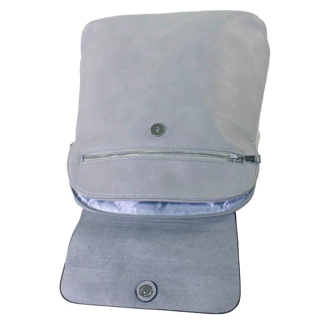 Mochila Con Iman Frontal Gris-3