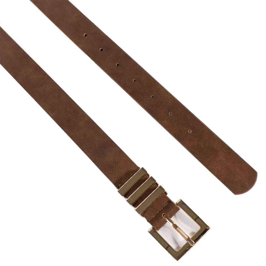 Cinturon 3 Pasador Metal Tostado-1