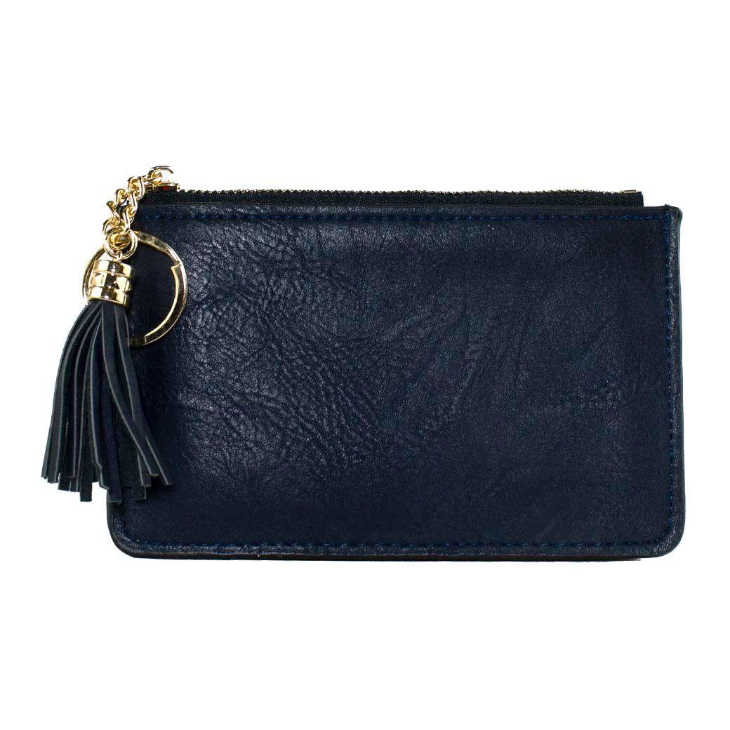 Monedero Cierres Plano Azul-0