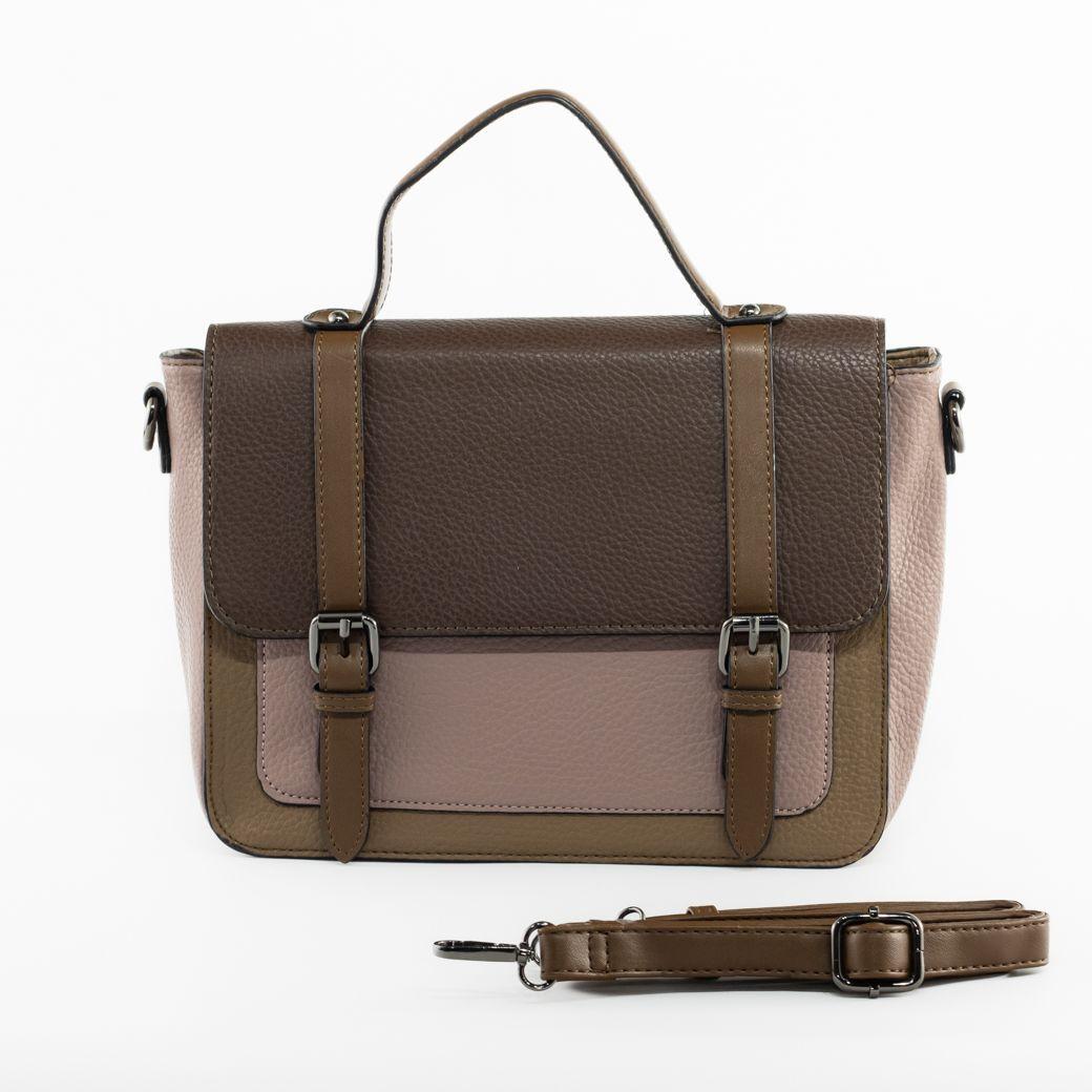Cartera escolor c/ 2 hebillas Negro-2