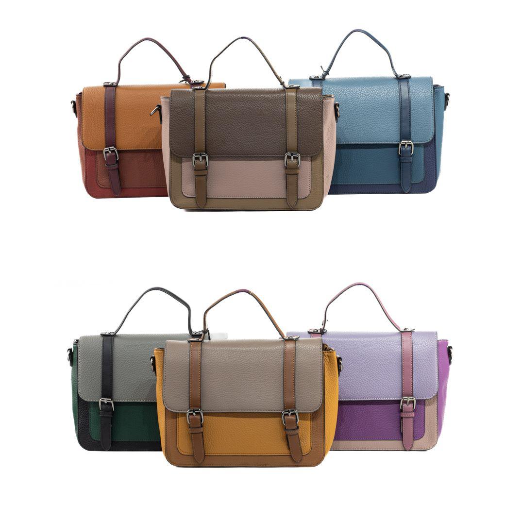 Cartera escolor c/ 2 hebillas Negro-4